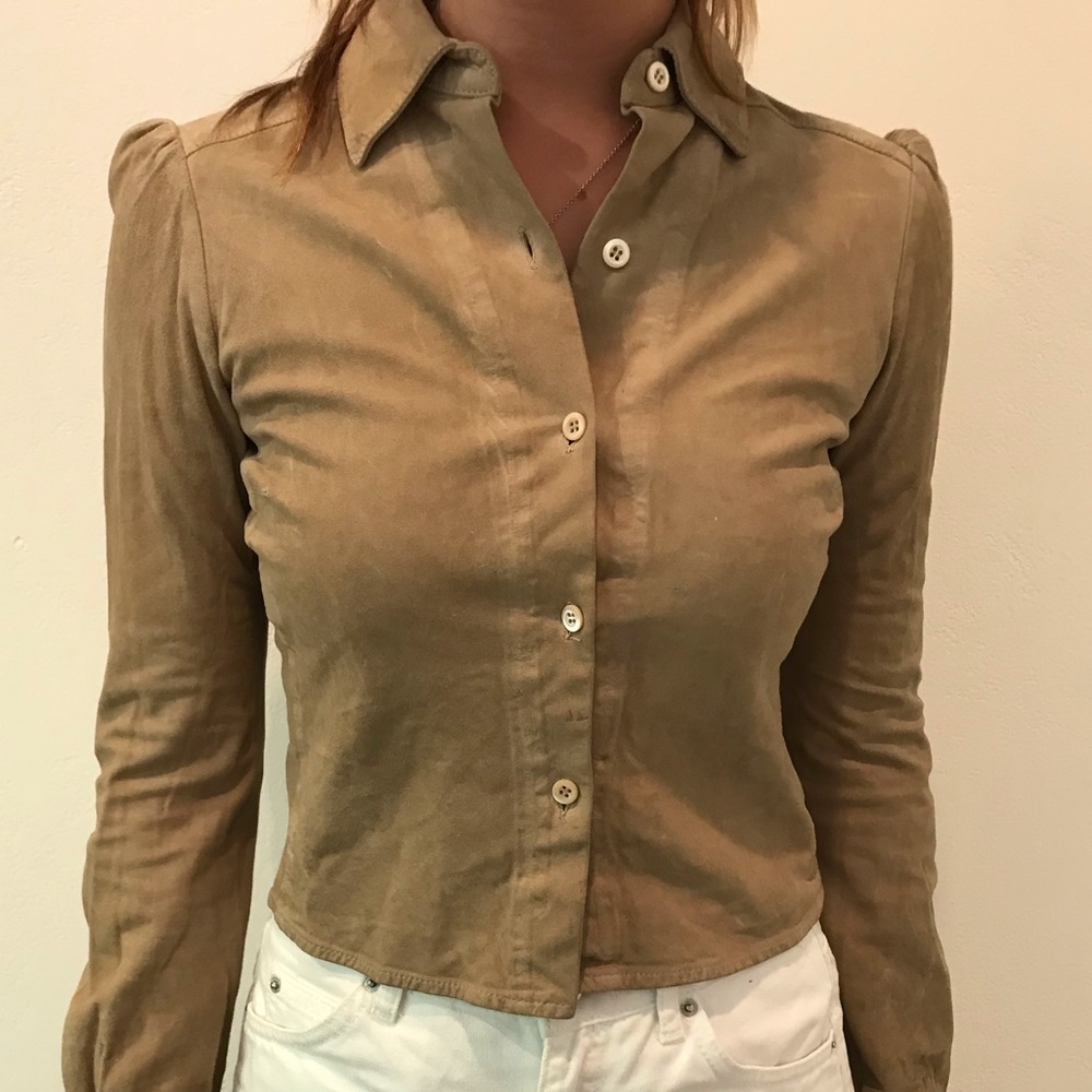 PRADA MILANO genuine leather button up